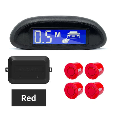 Parking Sensor for Car with Auto Parktronic Reverse LED Monitor 4 Sensors Radar Detector System Backlight Display