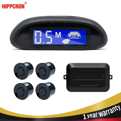 Parking Sensor for Car with Auto Parktronic Reverse LED Monitor 4 Sensors Radar Detector System Backlight Display