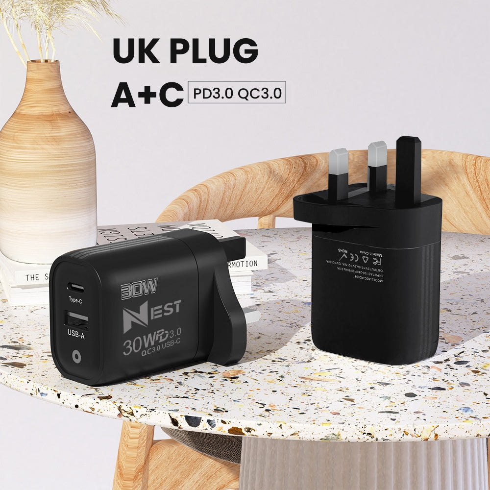 iPhone 15/16 Pro Max and Samsung 22.5W Fast Charging USB-C PD Plug Charger Cable