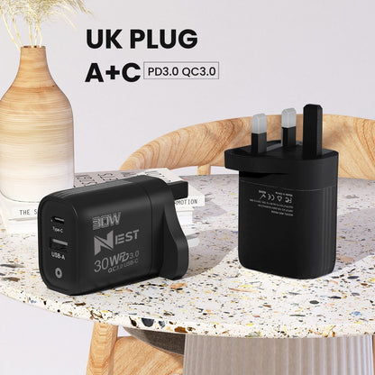 iPhone 15/16 Pro Max and Samsung 22.5W Fast Charging USB-C PD Plug Charger Cable