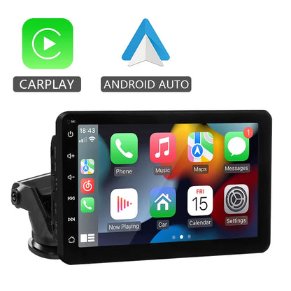 7-Inch Portable Car Multimedia Video Player with Wireless CarPlay and Android Auto Touch Screen Compatibility
