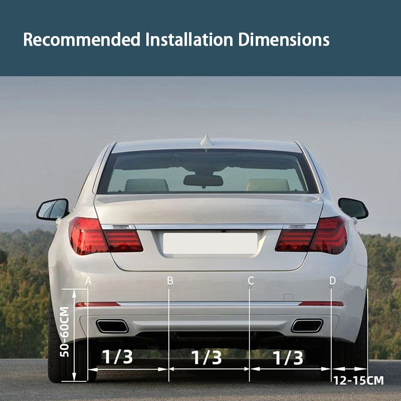 Parking Sensor for Car with Auto Parktronic Reverse LED Monitor 4 Sensors Radar Detector System Backlight Display