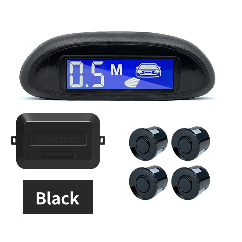 Parking Sensor for Car with Auto Parktronic Reverse LED Monitor 4 Sensors Radar Detector System Backlight Display