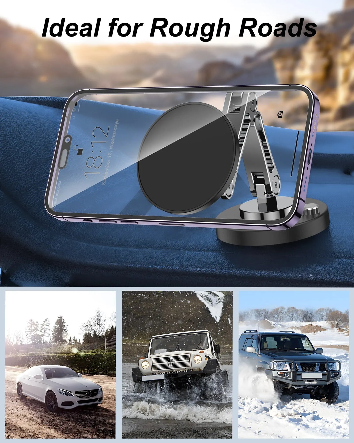 Magnetic Car Phone Holder Stand Dashborad Magnet Car Mount Smartphone Mobile Support in Car Bracket for Iphone Samsung Xiaomi