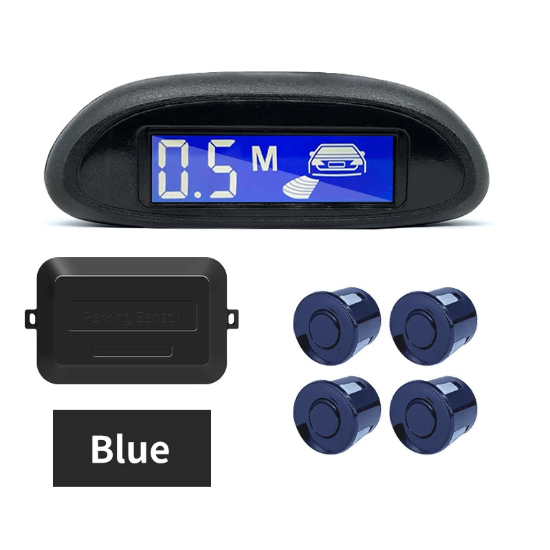 Parking Sensor for Car with Auto Parktronic Reverse LED Monitor 4 Sensors Radar Detector System Backlight Display